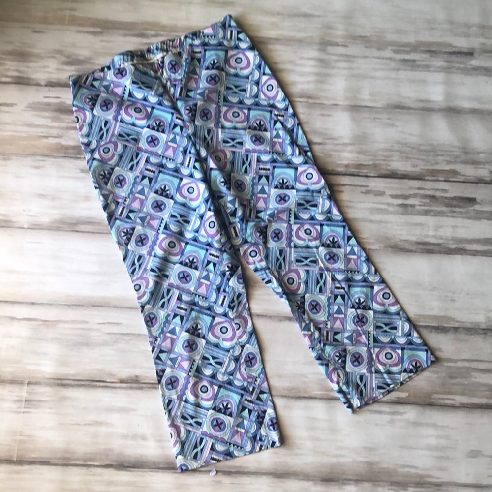 Vintage Sigrid Olsen deco 20 Geometric print pants / Size 8/10